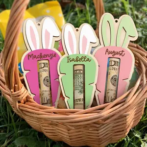 Personalized Easter Tag, Carrot Money Holder, Easter Basket Stuffers, Easter Basket Ideas 2026, Easter Carrot Tag, Easter Money Holder, Easter Cash Gift, Bunny Ear Tag, Kid Easter Gift