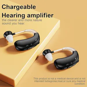 Zt-05s Rechargeable Hearing Aids, Noise Reduction, In-Ear Amplifier Earphones, Blue Color, Indoor Outdoor Use, Adult Hearing Aid