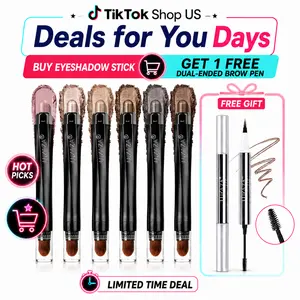 【Restock】Buy LUXAZA  Eyeshadow Stick get erybrows free | Neutral Shimmer Matte Brown Metallic Cream Smudge-proof & Waterproof Eye Brightener Long-Lasting Eyeshadow Pencil Crayon Set Makeup Cosmetic #SummerWins #DealsForYouDays