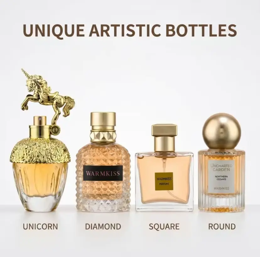 warmkiss woman perfume set -  4 Scents for Every Vibe- 50ml+30ml*2+25ml - with Floral & Fresh Notes - long lasting perfumes - mini perfumes - perfect birthday gift - perfect gift -Scented Fragrance Set - 4-piece luxury fragrance collection