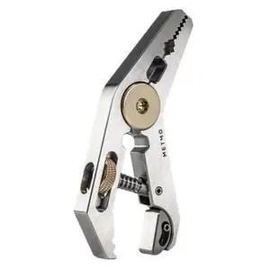 Pocket Grip 5-in-1 EDC Multitool, Stainless Steel Adjustable Clamp, Wrench & Pliers, Compact Everyday Carry Tool for Outdoor, Home Repair