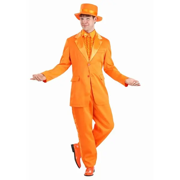 Men's Orange Tuxedo Costume