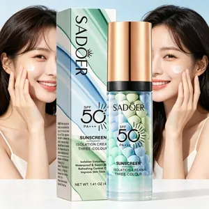 3-in-1 Color Correcting Facial Serum, Moisturizing Primer, , SPF 50 PA+++, Brightening Primer for Even Skin Tone, Oil Control & Refreshing