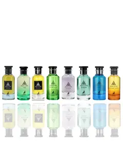 Lattafa Men's Cologne 8-Piece Bundle - Jean Lowe Summer Vibes, Azure, Fantasme, Matiere, Verde Aura, Immortal, Vibe, Fraiche - Citrus & Wood Notes, Daytime Wear