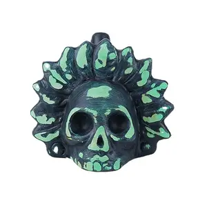 Aztec Death Whistle – 125+ dB loud screaming whistle with authentic human scream sound; easy to blow horror whistle for pranks and cosplay