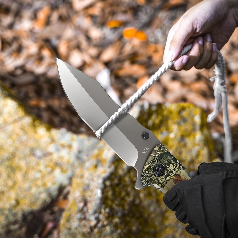 Multifunctional Folding Knives – High Hardness Stainless Steel Pocket Knife for Outdoor Camping