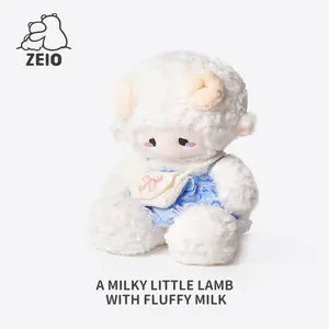 【ZEIO TOYS】Easter gift Puff Puff Lamb doll Cute plush toy Rag Doll girl'sbirthday gift companion doll Fluffy dragon Cute Fluffy Lamb Plush Doll makes a very suitable gift.