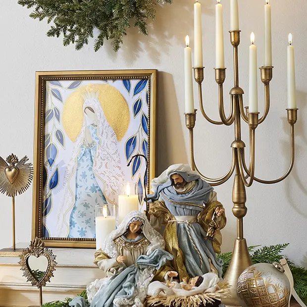Elegant Gold Candelabra
