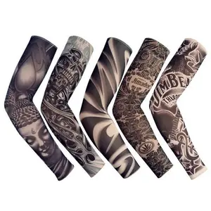 Tattoo Arm Sleeve, 6 Counts/set Sun Protection Arm Sleeves, Temporary Arm Tattoo Sleeve for Riding, Fishing and Driving, Sports Arm Sleeves, Sports & Outdoor Accessories