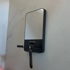 TAILI K9 Fogless Shower Mirror, Anti-Fog with Razor Holder, Suction Shaving Mirror with Storage Tray, Rust-Proof, Shatterproof, Removable for Bathroom, Shower Accessories, Black