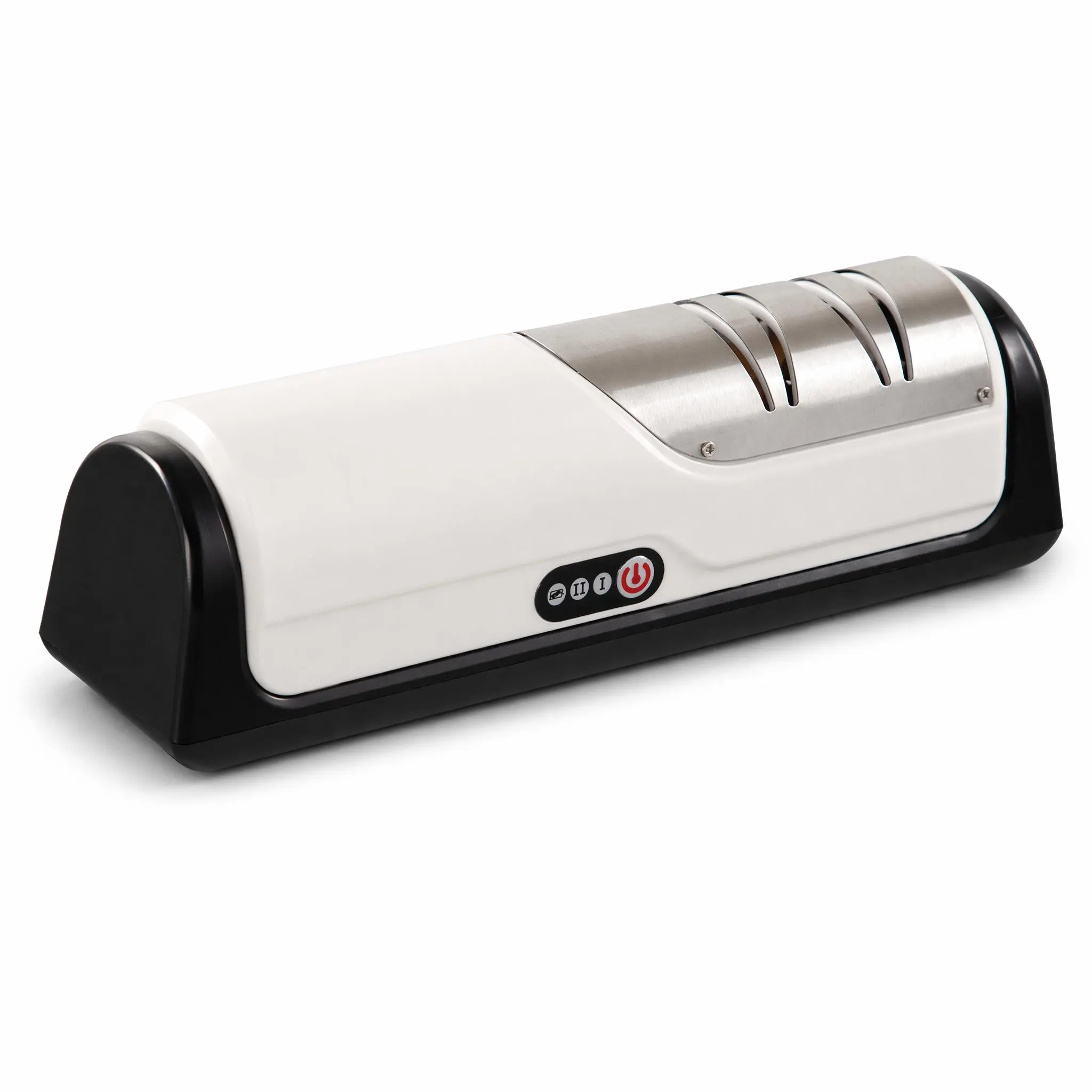 Rechargeable Electric Kitchen Knife Sharpener, 2-Speed Automatic with USB-C Charge, 1-Touch Grinding, Anti-Slip Base for Multiple Knife Types