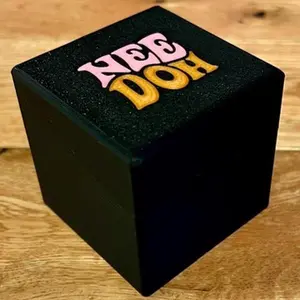 3D Printed Needoh Case - Protective Snap-fit Closure for Nee Doh - Compact Travel-Friendly - Large Size for Original Cube 2.25" - Dust & Damage Protection