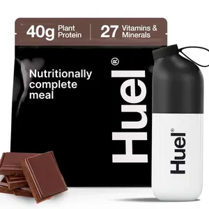 Huel Black Edition Powder | 10-Serve High-Protein Meal Powder with 26 Vitamins & Minerals | Plant-Based, Low Sugar, Vegan Protein Blend