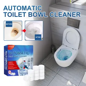 Jaysuing Toilet Cleaning Tablets, 12 tablets per box — household toilet cleaner for odor removal, stain removal, descaling, and general cleaning