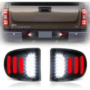 2x Led License Plate Tag Lights Red OLED Neon Tube Lamp Automotive Assemblies For Chevy Silverado 1500 2500 3500 Suburban Tahoe GMC Sierra 1500 2500 3500 Yukon XL Cadillac Escalade