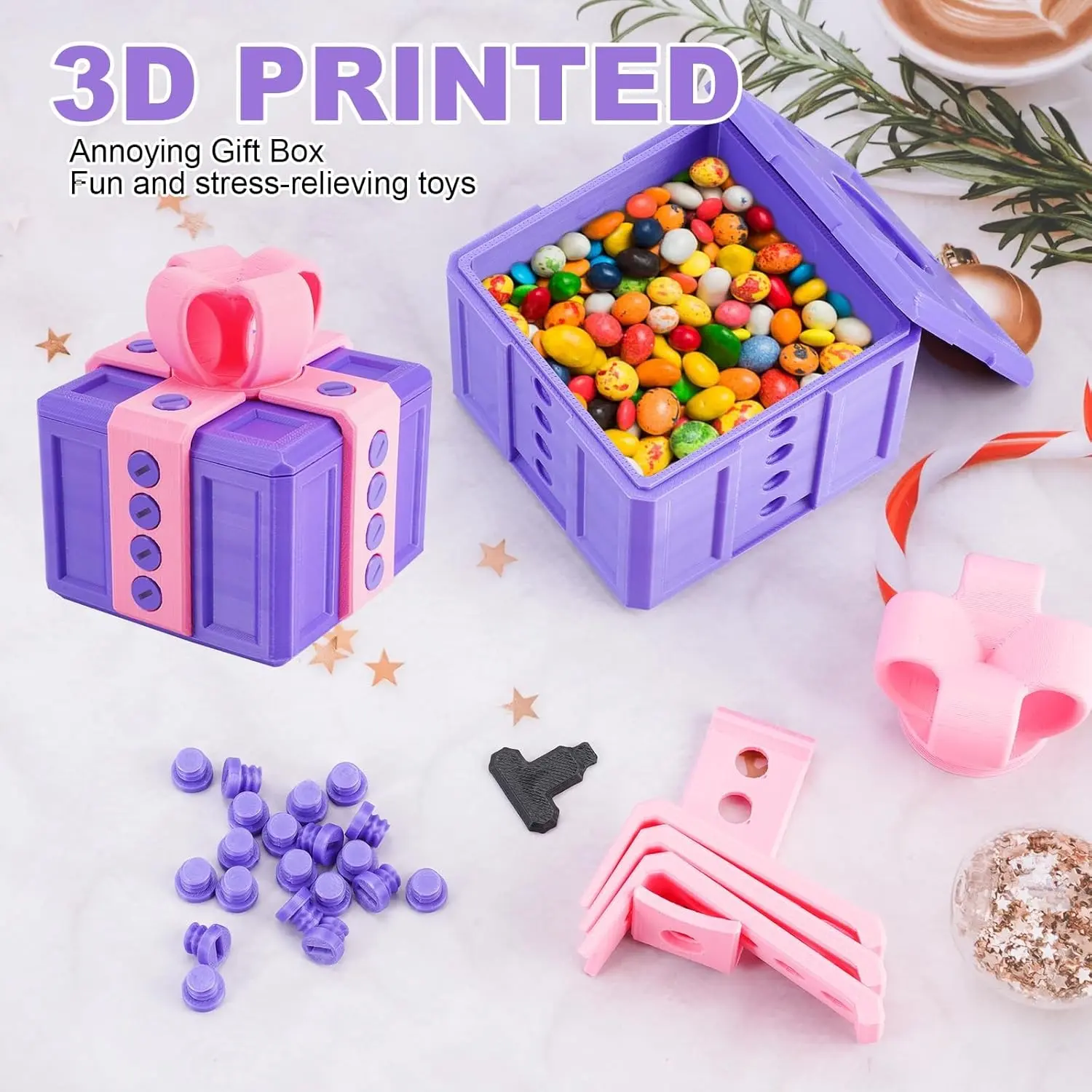 Hilarious Prank Box Set, Funny Screw Challenge & Annoying Gift Box, Ideal for Birthdays, Christmas, Valentines, Gag Gifts for Friends