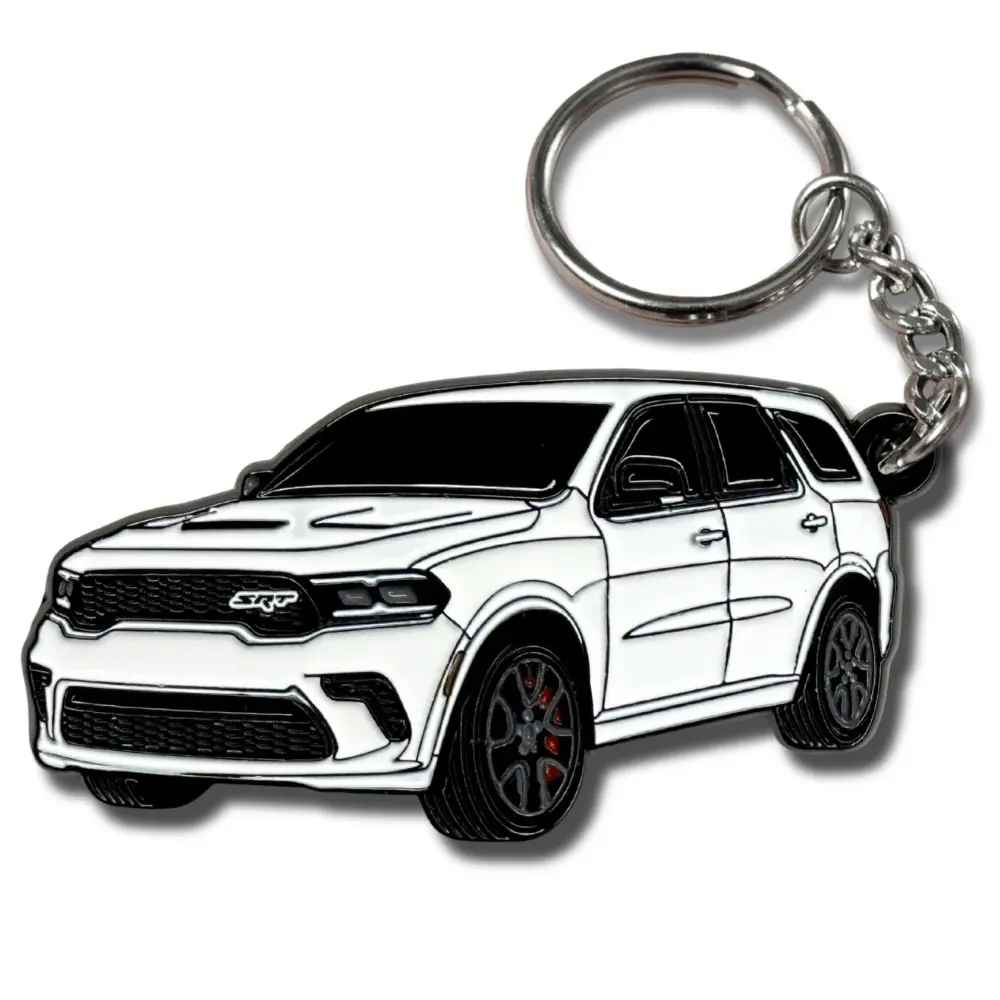 Dodge Durango SRT RT Keychain Accessories, Premium Car Key Fob for Dodge SUV Owners, For Durango Enthusiasts & Performance Vehicle Fans, Rugged Automotive Gift for Daily Carry
