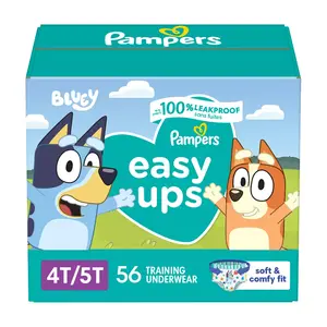 Pampers Easy Ups Boys PJ Masks Training Underwear Super Pack Size 4T5T - 56ct
