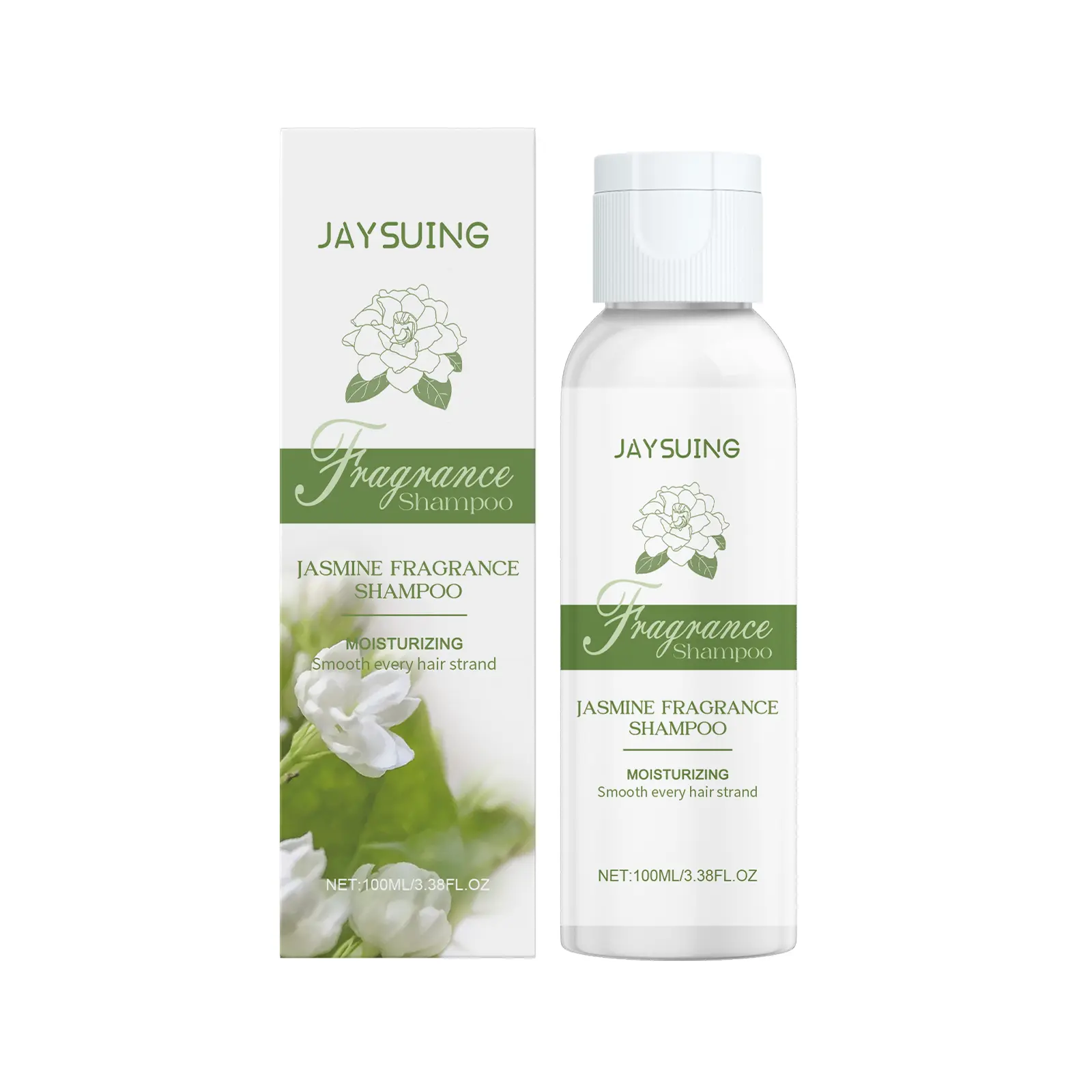 Jasmine fragrance is suitable for nourishing hair of all hair types | 3.4Fl Oz 100ML | Natural floral shampoo for thick and comfortable hair care