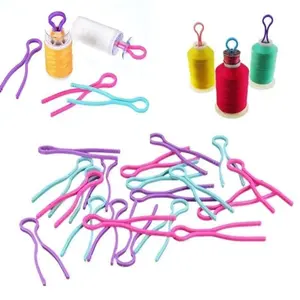 10/30/50pcs Mixed Color Plastic Bobbin Clips Clamp Thread Spools Clips Sewing Accessories