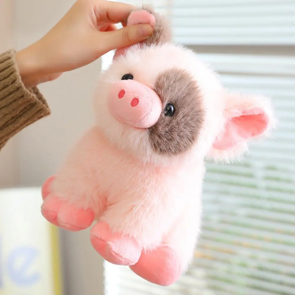 20cm White Adorable Teacup Piglet Plush Toy - Cuddly Stuffed Farm Animal Doll, Soft ABS-Infused Stress Relief Gift by Hunan Sunny & Sandy Toys Manufacturer Co. Ltd., for Birthday Christmas, Cuddly Stuffed Animals