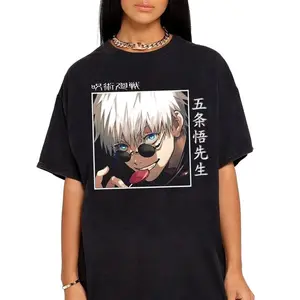Cool Gojo Satoru Shirt, Satoru Gojo Character T Shirt, Manga Anime Lover Tee, Jujutsu Kaisen Shirt, Unisex Short Sleeve Tee
