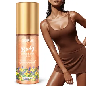 Goiple Body Shimmering Oil - Illuminating Skin Day or Night, Promotes Skin Radiance, Protects & Nourishes, Cosmetic