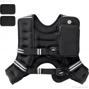 Weighted Vest,6lb/10lb/12lb/16lb/20lb/25lb/30lb Weight Vest with Reflective Stripe, Body Weight Vests Adjustable for Men, Women Workout, Strength Training, Running, Walking, Jogging FFVentureVibe8C38tool que