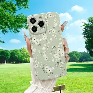 Floral Flower Pattern Phone Case, Anti-drop Cellphone Protective Case Protection, Total Protective Shockproof Mobile Phone Cover Protector for iPhone 11 12 13 14 15 Pro Max, Casing, Smartphone