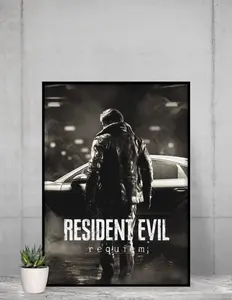 [Sale Up To 40%] [Unframed] Resident Evil Requiem Poster, Leon S. Kennedy Wall Art, Survival Horror Gaming Fine Art Print