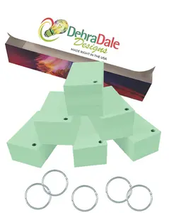 2” x 3.5” Blank Index Cards, Green, 1,000 Count, Hole-Punched