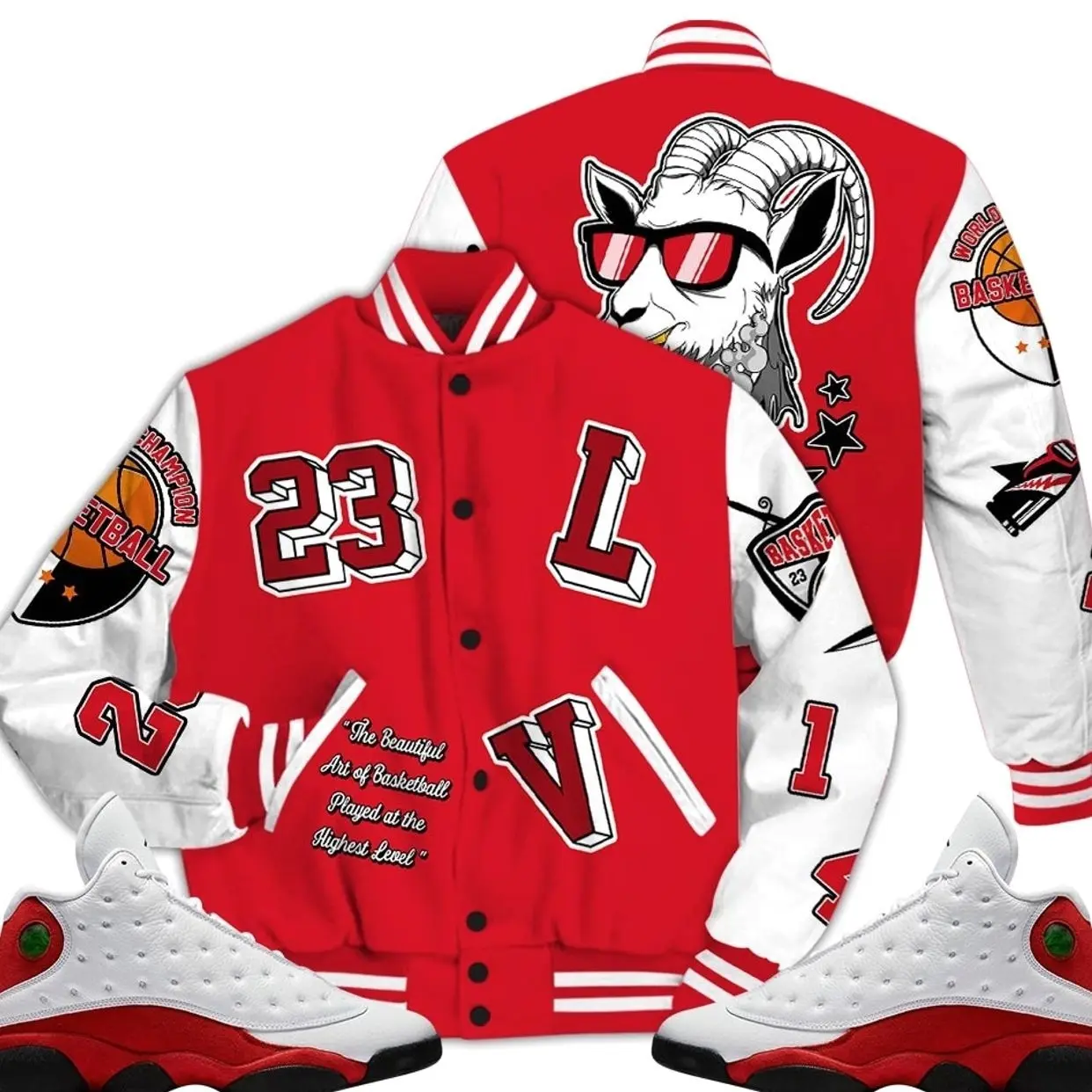 Retro 13 Chicago Varsity Jacket, Chicago 13s Outfits, AIR Number 23 Got Em Unisex T-Shirts To Match Sneakers, Streetwear Style Urban