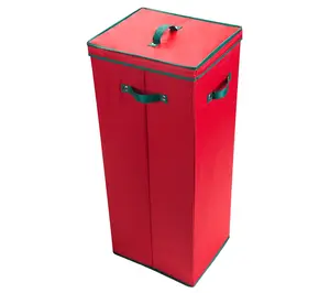 Elf Stor Red Wrapping Paper Storage Box with Lid Elf Stor Red Wrapping Paper Storage Box with Lid
