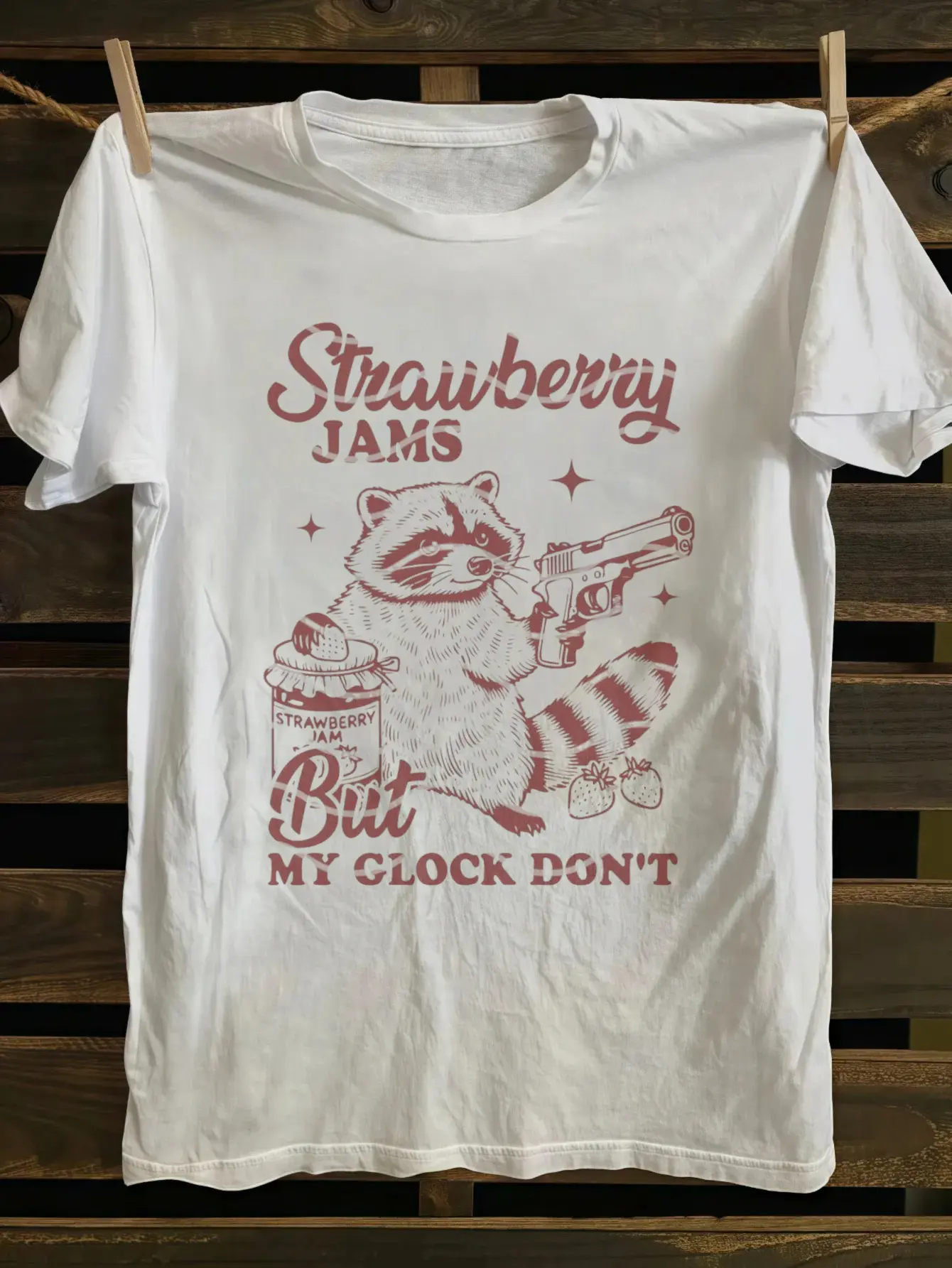 Men's Funny Strawberry Jams Graphic T-Shirt with R unisex soft cotton short sleeve t shirt, vintage graphic casual tee for men women teens, perfect birthday holiday gift for camping travel gym daily street casual wear