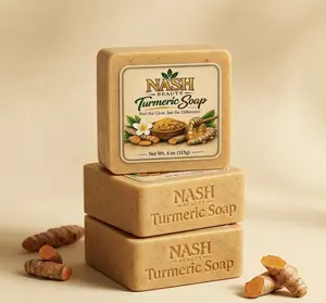 Nash Beauty Handmade Turmeric Soap (3 Pieces)-For Natural Glow