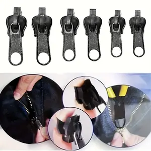 6pcs Zipper Repair Kit, Easy Installation, Portable Quick Fix Buckle, for Luggage Bag Clothing
