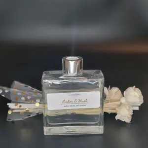 House Smell Good Products Home Fragrance Diffuser - Customizable Scented Fragrance in Clear Bottle with Elegant Label Freshener car freshie scent