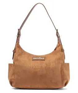 Camille Hobo - Honey Vegan Suede  - [Outlet Final Sale]