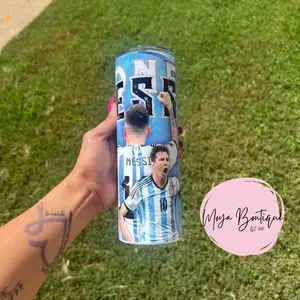 Blue Soccer Tumbler