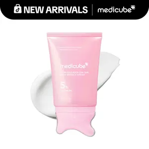 [NEW] [medicube] PDRN Collagen Gua Sha Neck Wrinkle Cream | Built-In Gua Sha Massager with Volufiline 5% + PDRN | Firming, Contour Care for the Look of Fine Lines, Jawline, Neck, Décolleté | Massage Cream | Korean Skincare