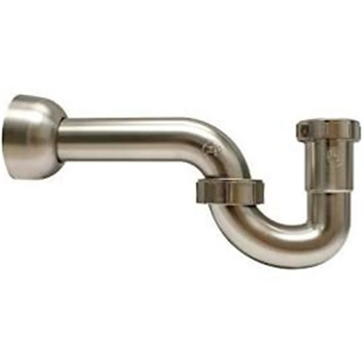 Plumb Pak 7904246 Decorative ABS P-Trap Pipe - 1.5 in., Brushed Nickel Finish, 0.352 lbs, Exposed Drainage Solution for Boating Water Sports Kitchen & Bathroom Faucets, Kitchen Faucets