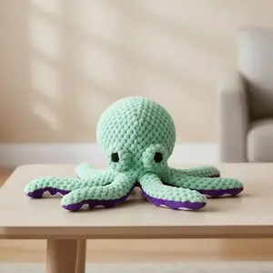 Interactive Octopus-Shaped Plush Toy for Pets, Squeaky Interactive Dog Toys, Perfect for Playtime & Training, Soft Stuffed Animal