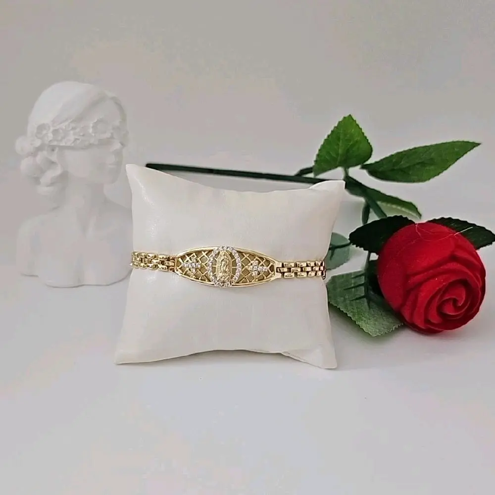 valdiviajewery #1760 High quality 14k gold plated virgin bracelet