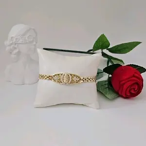 valdiviajewery #1760 High quality 14k gold plated virgin bracelet