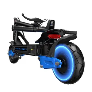 F60 Foldable Electric Scooter - Suitable for adult commuting and off-road transportation. Single drive, 48V, 25Ah battery. Range: 50-60 kilometers. 10-inch vacuum anti-slip tires. Dual shock absorbers and dual brakes.