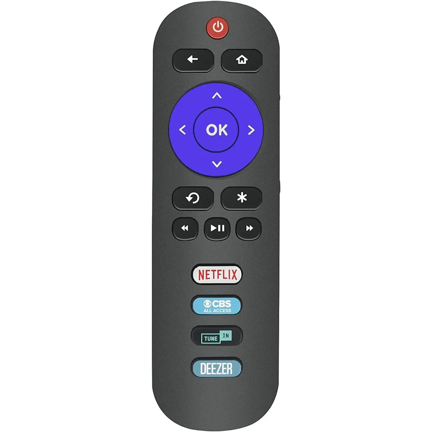 Universal TV Remote for All TCL  TVs with Netflix CBS TuneIN DEEZER