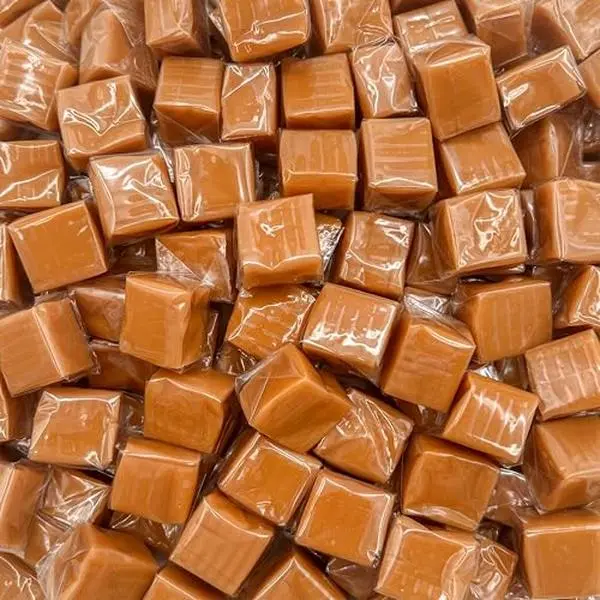 Caramel Cubes Candy | Bulk Bag | Individually Wrapped | Vanilla Caramel Squares | Old Fashioned Candy