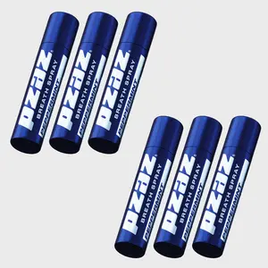 Pzaz Breath Spray- Peppermint 6 pack - Caffeine Microdose - Eliminate Bad Breath