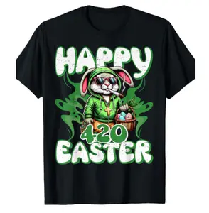 Happy 420 Easter Funny Smoking T-Shirt, Bunny Graphic Tee Weed Rabbit Cannabis Shirt, Some Bunny's Baked Easter Shirt, Happy Easter Day Shirt