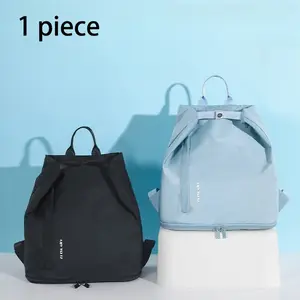 1 piece dry wet separation swimming bag, independent shoe design swimming bag, waterproof beach storage backpack, sports equipment swimming bag small bag, leisure sports backpack, travel storage bag, suitable for fitness travel